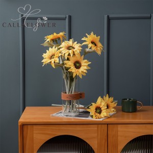 MW33712 Artificial Flower Sunflower Factory Direct Sale Wedding Supplies Decorative Flower