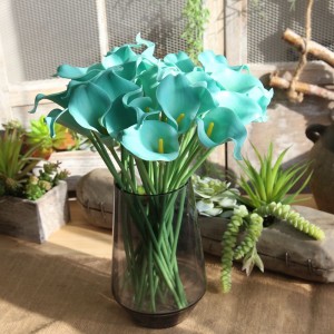 MW08083 Bunga Calla Lily Sentuh PU Buatan Dekoratif untuk Dekorasi Rumah/Pernikahan/Pesta