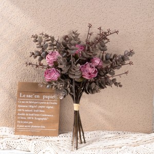 CF01023A Artificial Flower Bouquet Rose Wholesale Christmas Picks