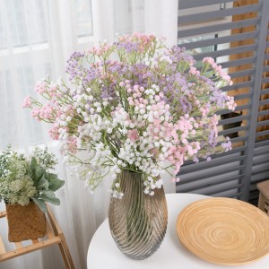 CL08001 Baby's Breath Keunstmjittige Blommen foar Gypsophila DIY Floral Bouquets Arrangement Wedding Home Decor Túndekoraasje