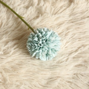 MW15192 مصنوعی چین ریشم کی شکل پومپوم بال کرسنتیمم پھول شادی کے گھر کی سجاوٹ