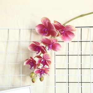 MW18904 Atifisyèl Phalaenopsis Orkide Imobilye Manyen an latèks Papiyon Papiyon Orchid Maryaj Decor