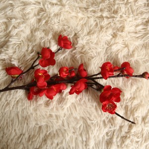 МВ36891 Вруће продаје чарапе вештачки цвет пулм цвет Божићна декорација за дом