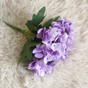 MW66779 ທຽມ Hydrangeas Silk ດອກສີຂາວ bouquet ສໍາລັບງານລ້ຽງ Wedding ສາກຫຼັງ