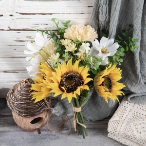 CF01292 Artificial Sunflower Cosmos Carnation Bouquet ho an'ny Wedding Centerpieces Bouquets Home Decor