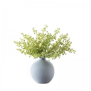DY1-6235 Design nou, plantă de flori artificiale, crenguțe de fasole verde din plastic, mănuncă mică suculentă pentru decorarea casei