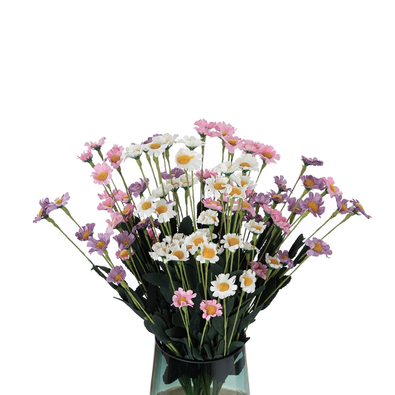 MW09905 15 Kafaları PE Malzeme Yapay Gerbera Papatya Çiçek Aranjmanları Düğün Dekor