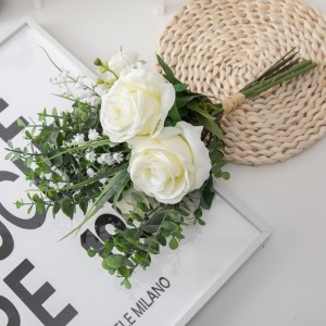 CF01139 Kunstig rose hortensia tusenfryd bukett Nytt design hage bryllup dekorasjon