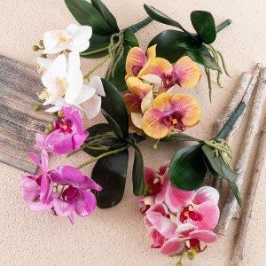 CL09004 Dirbtinė gėlė Real Touch mini drugelio orchidėja Phalaenopsis lapai dirbtiniai lapai vestuvių namų dekoravimui, gėlių sodas