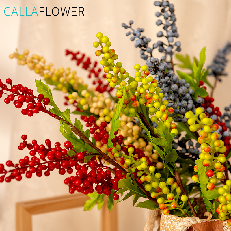 MW25585 Artificial Flower Berry Red Berry New Design Party Decoration Christmas Decoration