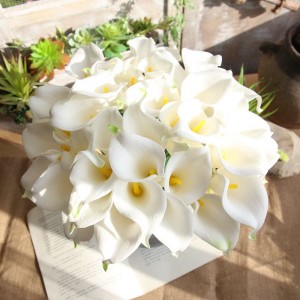 MW08083 Fiore Decorativo Artificiale PU Touch Calla Lily Per Casa / Matrimoniu / Decorazione di Festa