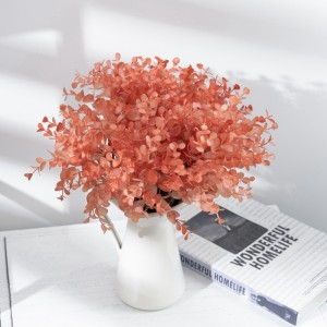 YC1059-6 Artificial Flower Plastic Pink Red Eucalyptus Small Bouquet Arrangement Wedding Party Easter Spring Home Office Decor