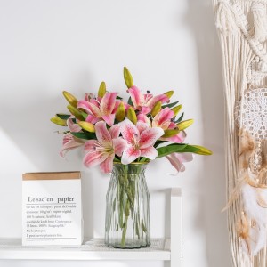 CL09006 Искусственные цветы Тигр Мини-Лилия Real Touch для свадьбы, дома, вечеринки, сада, магазина, украшения офиса