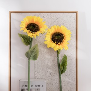 MW33711 čína Levná zakázková umělá květina slunečnice do interiéru pro dekoraci