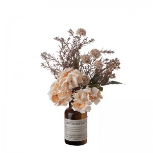 CF01006 Ramo de hortensias dente de león artificial Novo deseño de flores e plantas decorativas