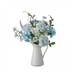 CF01286 Buchet de orhidee cu bulgăre de zăpadă din mătase artificială, pentru biroul de acasă, pentru masă, buchet de flori de nuntă