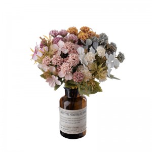MW66003 vente en gros boule de tissu artificiel chrysanthème soie Dliac plante en plastique fleur pour mariage décoration de fête à la maison
