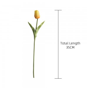 အိမ်အလှဆင်ခြင်းအတွက် MW01502 အတု Pu Tulip အလှဆင်ပန်းပွင့် Floral Faux အိမ်အလှဆင်ခြင်း MW01502