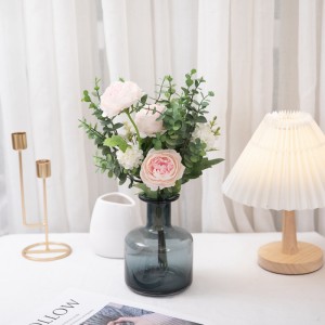 CF01142 ሰው ሰራሽ ሎተስ Hydrangea Bouquet አዲስ ዲዛይን የአትክልት የሰርግ ማስጌጥ