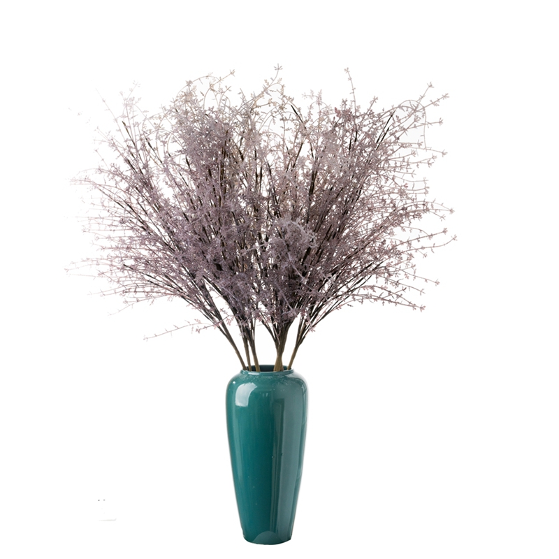 MW09109 Flocking Artificial Flower Plant Long Branches Plastic Rime Branch for Home Garden Hotel Farmhouse Decor