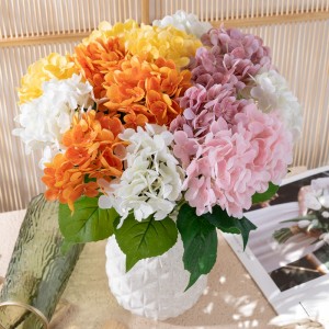 MW96002 မင်္ဂလာပွဲအတွက် ပင်စည်အတု ပန်းများဖြင့် လှပသော Hydrangea အစစ်အမှန်ထိထိပြီး DIY ပန်းအလှဆင် အိမ်အလှဆင်ခြင်း