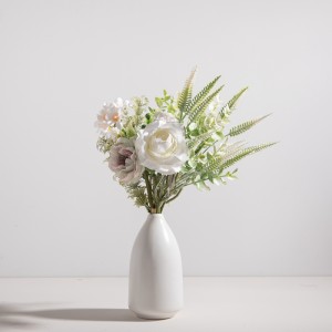 CF01138 Buket umjetne ruže, lotosa i hortenzije, novi dizajn, vrtna svadbena dekoracija