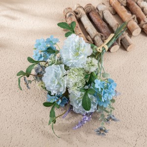 CF01286 Umetna svila, nageljni, snežna kepa, šopek češnje in orhideje za mizo v domači pisarni, poročni šopek rož