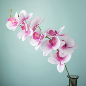 MW31580 venta al por mayor de flores artificiales de látex de orquídea phalaenopsis de Cattleya a la venta