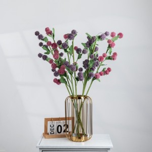 MW61217 Nova chegada de alta qualidade bolas espinhosas com ramos longos plantas de flores artificiais dente de leão de plástico para decoração de casa