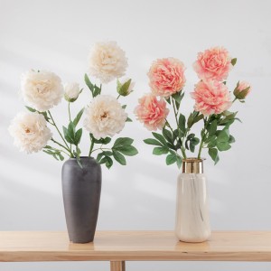 MW11222 Wholesale 2 Heads Artificial Real Touch Peony Silk Flowers Nuptialis Domus Decor