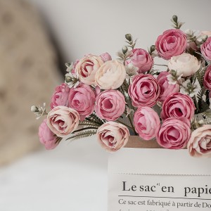 MW83113 Ramo de flores artificiales Rosa Popular regalo del día de San Valentín Flores de seda