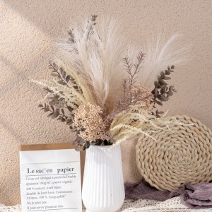CF01165A žhavě prodávaná umělá béžová rozmarýnová eukalyptová kytice pro párty dekorace