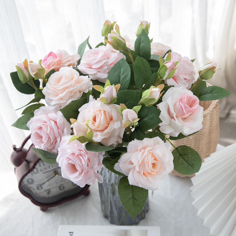 MW51011 fleur artificielle Rose nouveau Design fleurs en soie décoration de mariage cadeau de saint valentin