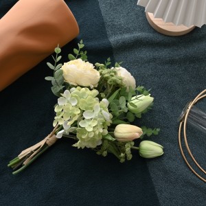 CF01071 Artificial Lotus Tulip Hydrangea Bouquet New Design Bridal Bouquet