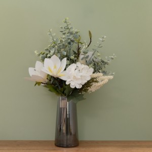 CF01031 Bouquet flè atifisyèl Magnolia Hydrangea New Design Wedding Supplies