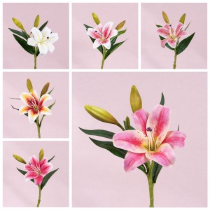 CL09006 Artificial Flowers Tiger Mini Lily Real Touch for Wedding Home Party Garden Shop Office Decoration