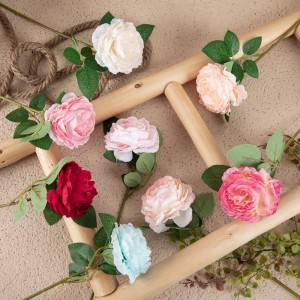 MW51005 Meja Dekorasi Pernikahan Bunga Buatan Kepala Tunggal Batang Panjang Semprotan Mawar