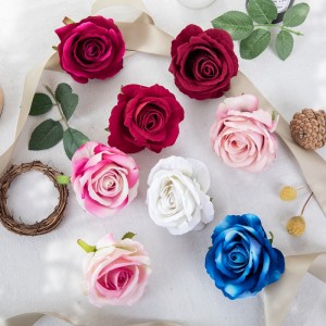 MW03338 Poročna dekoracija za domačo zabavo Žametni material Umetne rože Glava vrtnice Okrasne rože in venci CALLA Tkanina za rože 9,3 g