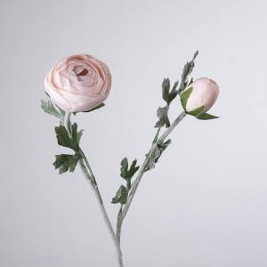 GF15636 Cabang Bunga Palsu Pernikahan Bunga Sutra Ranunculus Tunggal GF15636