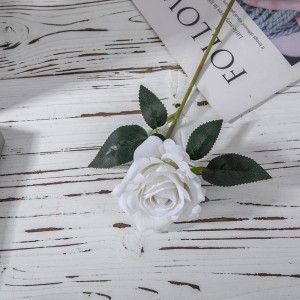 MW03336 Rose artificiali a gambo corto Matrimonio Fiore floreale Decorazione per l'home office