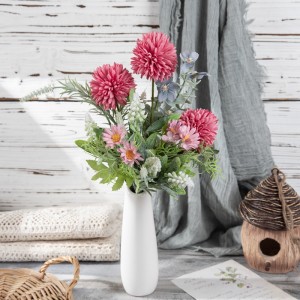 CF01285A Dandelion Ball Chrysanthemum Artificial Flower Bouquet MINI DIY Bunch Flowers Decoration for Home Table Office Party