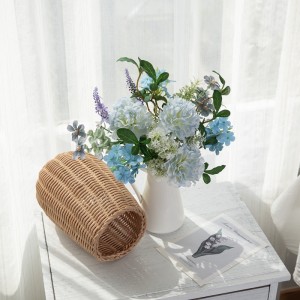 CF01286 Künstlicher Seiden-Nelken-Schneeball-Kirsch-Orchideen-Blumenstrauß für den Heimbüro-Tisch, Hochzeitsblumenstrauß
