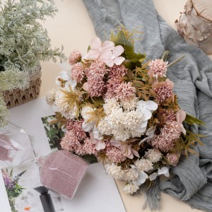 MW66003 Didmeninė prekyba dirbtinio audinio rutuliukais Chrizantema Šilko Dliac plastikinių augalų gėlė vestuvių namų vakarėliui dekoruoti