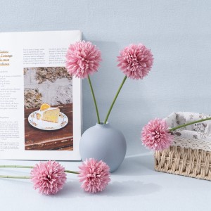MW83116-1 Tamnoružičasta svilena umjetni maslačak krizantema kugla hortenzija za kućnu baštu zabavu vjenčanje ukras