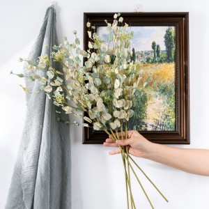 MW61206 Decorative Single green leaf and dried flower Artificial plants for home decoration