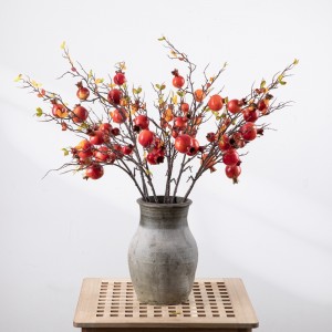 MW10894 New Design Artificial Flower Berry Sprig folia autumnalia spuma punica propter Festum Decorationis