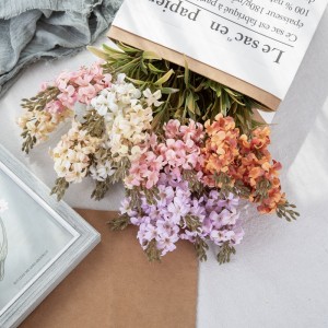 CL01001 Horúci predaj umelej kvetinovej tkaniny Päťhlavý hyacintový zväzok na domácu párty svadobnú výzdobu