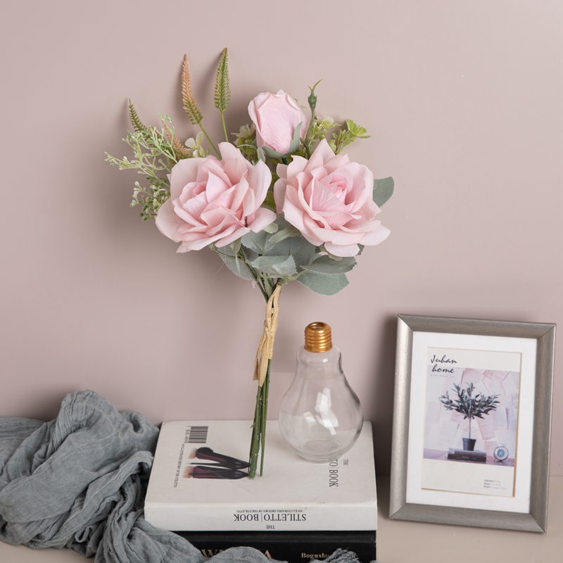 CF01135 mesterséges rózsa csokor új dizájn Valentin-napi ajándék dekoratív virágok és növények