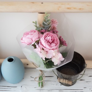 دسته گل هیدرانسی نیلوفر مصنوعی CF01100 طرح جدید هدیه روز ولنتاین دسته گل عروس