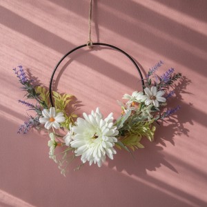 CF01106 Artificial Gerbera Chrysanthemum Wreath Wall Hanging New Design